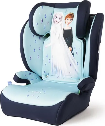 Disney Frozen Kindersitz - Sicherer Autositz für Mädchen (100-150 cm), ECE R129-geprüft mit ergonomischer Form, verstellbarer Kopfstütze und exklusiven Disney Frozen Grafiken. Hypoallergen, bequem und leicht zu reinigen.