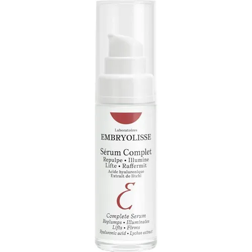Embryolisse Complete Serum für alle Hauttypen 30 ml - Medizinische Körperpflege, feuchtigkeitsspendendes Serum für strahlende Haut und verbesserte Hautstruktur.