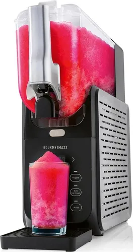 GOURMETmaxx Slush-Eismaschine FreezeUp 200 W Schwarz-Grau