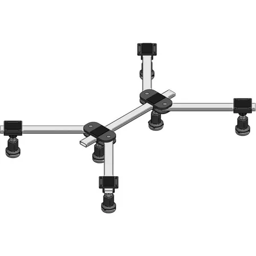 Mabo Duschwannenfuss DWF-6 für Acryl- und Stahlwannen - Sanitärinstallation mit höhenverstellbarem Duschwannenfuß, ideal für Wannen bis 120x120 cm, sorgt für Stabilität und Geräuschdämmung.
