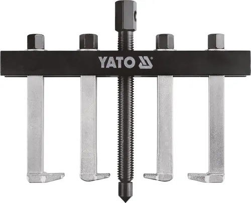 TWIN LEG PULLER W. JAW HOOK - Abzieher mit oxidierten Armen und verchromten Griffen, ideal für präzises Arbeiten im Bereich von 40-220 mm.