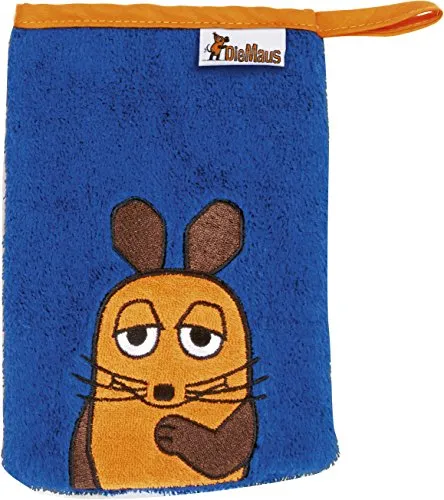 Playshoes DIE MAUS 340090_1 Frottee Waschhandschuh, Größe 15 x 20 cm