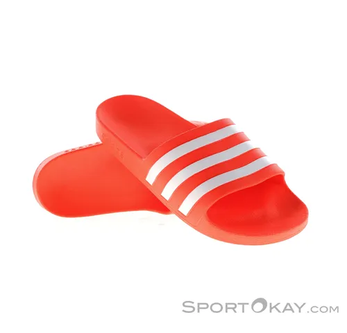 adidas Unisex Adilette Aqua Slides, Solar Red / Cloud White / Solar Red, 38 EU - Slides für Damen mit weichem Cloudfoam Fußbett, ideal für die Dusche und bequemes Tragen im Alltag.