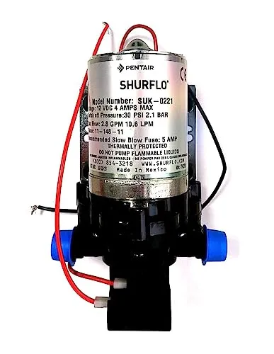Shurflo Trail King 10 Wasserpumpe, Silber, 12V, 30 PSI