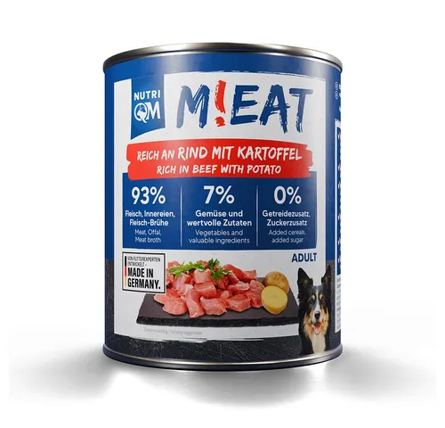 NutriQM Nassfutter M!EAT Rind und Kartoffel, 1St.