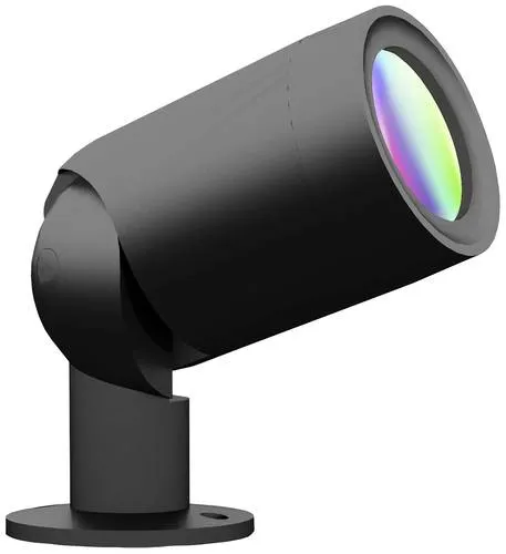 Müller-Licht tint LED-Außenstrahler Flores XL - Lampen mit 8.1W RGBW, ideal zur stimmungsvollen Beleuchtung von Gartenpartys und zur Akzentuierung großer Objekte. Steuerbar per Fernbedienung oder Smart Home-System.