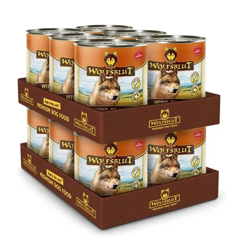 Wolfsblut Wide Plain Adult - Nassfutter mit Pferd 12x800g für Hunde - Hochwertiges Nassfutter mit frischem Pferdefleisch und Süßkartoffeln, ideal für ernährungssensible Hunde. Ohne Getreide, Zucker oder künstliche Zusatzstoffe – für eine artgerechte Ernährung.