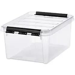SmartStore Classic Aufbewahrungbox 8 L - Stapelbare Kunststoffbox mit Deckel - Sonstiges Gastro & Nahrungsmittelgewerbe - Stapelbare 8 L Aufbewahrungsbox aus transparentem Polypropylen, perfekt für die platzsparende Lagerung von Lebensmitteln und anderen Utensilien.