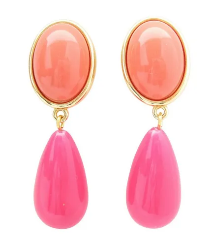 Mugello Paar Ohrclips Viola in orange von Mugello