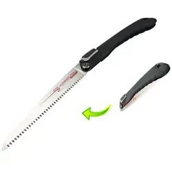 FAMEX 5515 Astsäge 210mm - Klappbare Gartensäge aus Japan - Sägen, ideal für präzise Schnitte in nassem Holz dank hochwertigem Karbonstahl und induktionsgehärteter Zahnung.