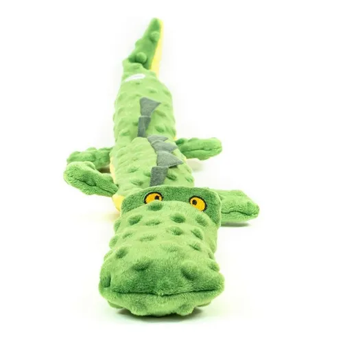 Hundespielzeug Gloria Dogmonsters Krokodil - 65 cm lang, weiches Polyester-Plüsch für stundenlangen Spielspaß und ideal zum Kuscheln und Kauen