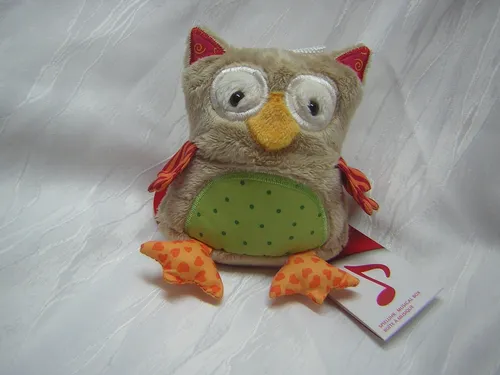 SIGIKID Spieluhr EULE 40780 14cm beige braun  ~Mozarts Wiegenlied~  *NEU+Etik.*