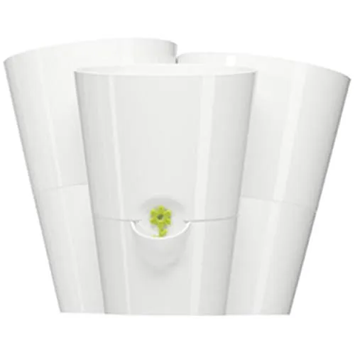 Emsa Trio Kräutertopf für frische Kräuter, Selbstbewässerung, Wasserstandsanzeiger, 27 x 25 x 21 cm, Hellgrün, Fresh Herbs Trio, 515352