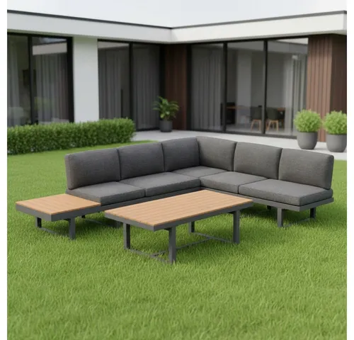 Mucola Gartenlounge-Set Ecklounge mit Liegefunktion