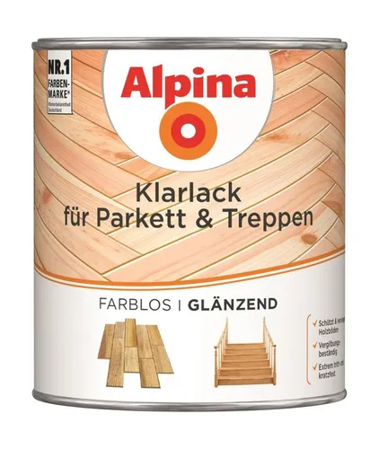 Alpina Klarlack für Parkett & Treppen 750ml glänzend