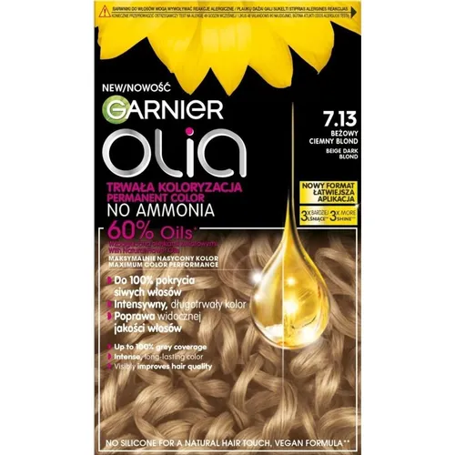 Garnier Olia Big Kit Permanent-Haarfarbe Farbton 7.13 Beige Dark Blond 1 St.