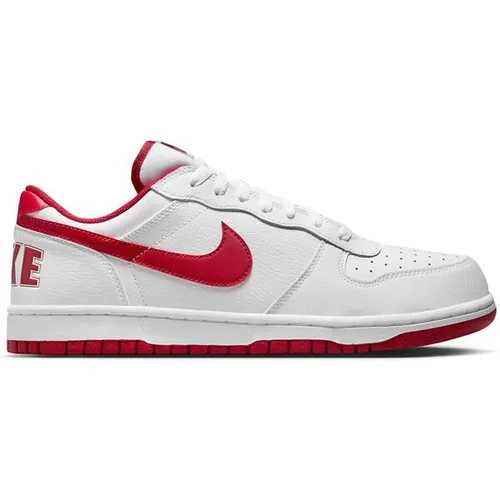 Nike Big Sneaker Herren in White-Gym Red, Größe 46 - Klassische Sneakers mit Schnürung und stylischen Markendetails; optimaler Tragekomfort dank perforierter Fußspitze und profilierter Gummi-Außensohle.