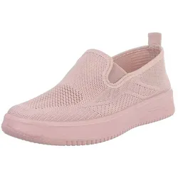 Ital-Design Damen Low-Top Freizeit Slipper (88843573) Flach Sneakers Low in Altrosa rosa 39 EU