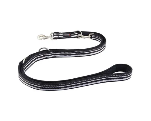 Wolters Führerleine Active Pro schwarz - 200 x 2,0 cm, gepolstert und atmungsaktiv für besten Komfort beim Spaziergang
