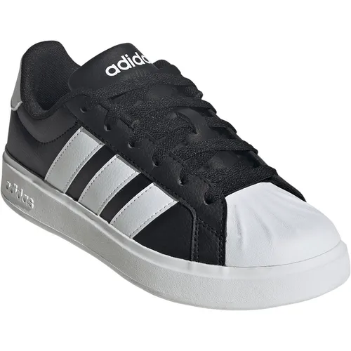 adidas Kid's Streettalk Sneaker 36 2/3 grau/schwarz - Atmungsaktiver Sneaker von adidas in Grau/Schwarz, Größe 36 2/3. Ideal für den Alltag, mit coolem Logoprint. Jetzt im Bergfreunde.de Online-Shop entdecken!