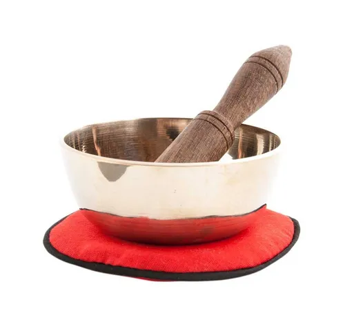 Klangschalen Set in Box mit Unterlage und Klöppel - Klangschalen Set mit 150 g und ca. 7,2 cm Durchmesser, ideal für Meditation und Entspannung.