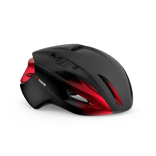 MET Sport Casque Manta MIPS Helm, Schwarz/Rot - Ergonomischer Fahrradhelm - Fahrradhelme mit optimaler Dämpfung und Premium-Polsterung für maximalen Komfort und Sicherheit beim Radfahren.