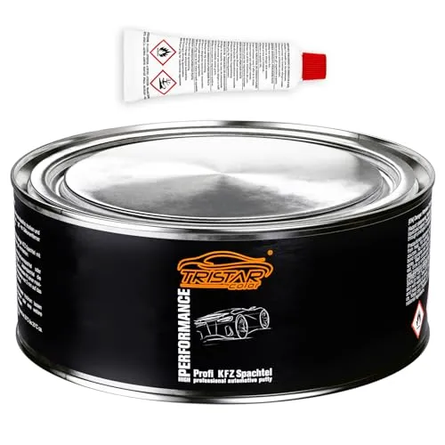 TRISTARcolor 1 KG KFZ Spachtel Polyesterspachtel Füllspachtel Feinspachtel & Härter 2K