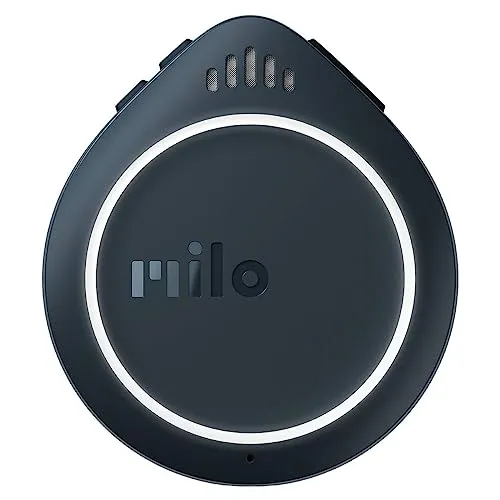 Milo Walkie Talkie Milo Action Communicator - Plattenspieler mit Tonabnehmer, stylisches Design in Equinox Black für Kinder ab 6 Jahren