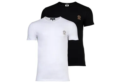 Versace T-Shirt Herren T-Shirt 2er Pack Baumwolle (Packung, 2er Pack)