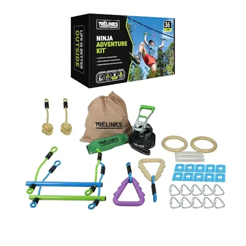 TRELINES Ninja Abenteuer-Set 10 Meter in grün von Hape