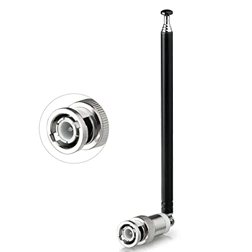 Bingfu VHF UHF 5 Abschnitte 42cm Teleskopantenne mit BNC Stecker für CB Radio Scanner Amateurfunk Zweiwegefunk Mobiler Scanner FM Sender Drahtloses Mikrofon Empfänger Frequenzzähler