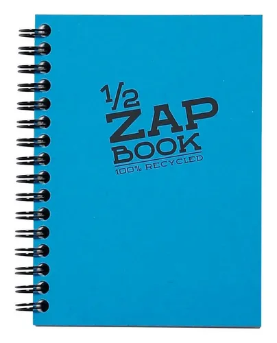 Clairefontaine 10x 1/2 Zap Book A6 - Spiralgebundenes Skizzenbuch A6 mit 40 Blatt 80g, ideal für kreative Entfaltung und unterwegs – zufällige Farbsortierung für mehr Abwechslung.