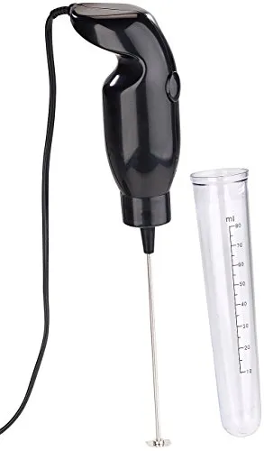 Rosenstein & Söhne Frappe Mixer: Elektrischer Quirl-Mini-Handmixer mit Mixbecher-Aufsatz, 15 Watt (Miniquirl, Frappe Handmixer, Zerkleinerer)