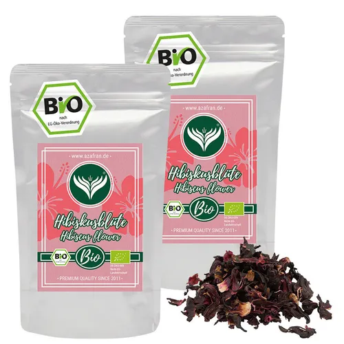 BIO Hibiskusblüten, Hibiskus ganze Blüten 500g