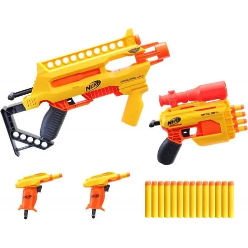 Hasbro E8964 Nerf Alpha Strike Infantry Pack Gewehr Pistole 20 Dart Pfeile Set