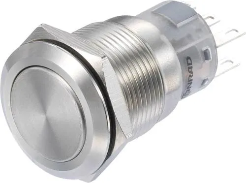 TRU Components LAS1-AGQ-22/S Druckschalter 250 V/AC 3A 2 x Ein/(Ein) tastend IP65 1St.