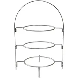 eGenuss Teller Etagere 3 Etagen Edelstahl - Cupcake-Ständer mit eleganter 3-stufiger Präsentation, ideal für Muffins, Pralinen und mehr. Robust, spülmaschinenfest und platzsparend – perfekt für jeden Anlass!