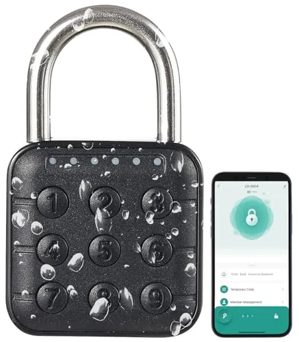 Produktbild Xcase Schloss: Smartes Metall-Vorhängeschloss mit Bluetooth 5