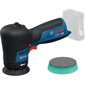 Bosch Professional GPO 12V-77 Akku Rotationspoliermaschine - Polierer für präzises Polieren, mit bürstenlosem Motor und 5-stufiger Geschwindigkeitsauswahl für optimale Kontrolle und Komfort.