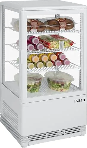 Saro Kühlvitrine SC70, 68 Liter, Mini-Umluftkühlvitrine