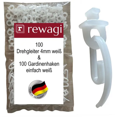 Gardinen- & Vorhangringe Weiß von rewagi