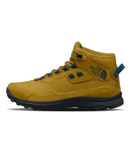 THE NORTH FACE Cragstone Herren-Wanderstiefel aus Leder, wasserdicht, mittelhoch, Arrowwood Yellow/TNF Black, 43 EU