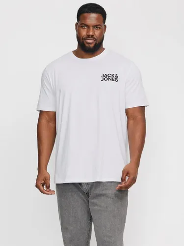 Jack & Jones PlusSize T-Shirt JJECORP LOGO TEE SS O-NECK NOOS PLS mit Logo Print weiß 6XL (74/76)
