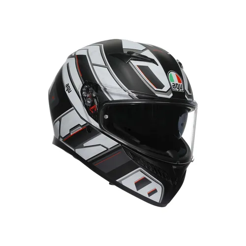 AGV K3 Rivia Matt Black White Gr. XL Motorradhelm - Motorradhelm in Größe XL, ideal für Onroad-Fahrten. Aus Polycarbonat mit optimaler Belüftung, kratzfestem Visier und antiallergischem Innenfutter für höchsten Komfort.