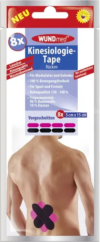 Wundmed Kinesiologie Tape für den Rücken