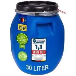 plasteo® 30 Liter Deckelfass