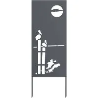 vidaXL Garten Sichtschutz-Leinwand Anthrazit 50 x 140 cm – Stilvoller Raumteiler - Moderner Sichtschutz aus robustem, mattem Stahl, ideal für Garten und Terrasse. Schafft Privatsphäre und verleiht deinem Außenbereich eine elegante Note. Einfache Montage ohne Werkzeug!