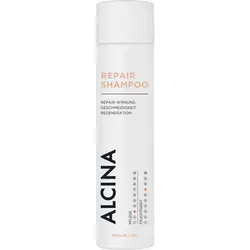 Alcina Repair Shampoo 250ml - Regenerierendes Shampoo für trockenes und glanzloses Haar, mit Pro-Vitamin B5 für intensive Feuchtigkeit und sichtbare Regeneration der Haarstruktur.