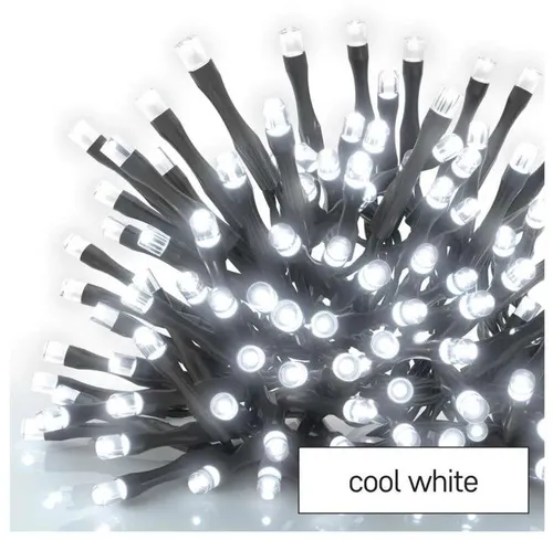 EMOS Standard LED-Weihnachtslichterkette, 5 m, für innen und außen, kaltweiß