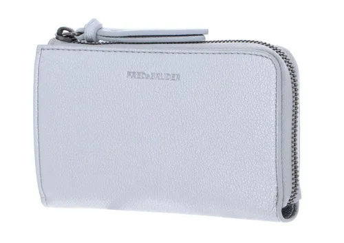 FredsBruder Bestie Half-Zip Geldbörse silber 227-3694-18 - Geldbörse aus recyceltem Leder, umweltfreundlich und stilvoll für nachhaltige Mode.